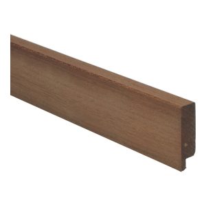 Rechte houten plint 15x54 mm massief Jatoba