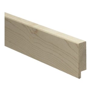 Rechte houten plint 15x54 mm massief Ahorn