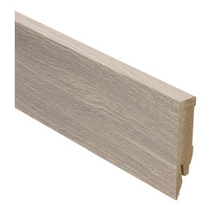 Rechte folieplint 70x14 Teak Grijs Geborsteld