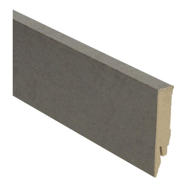 Rechte folieplint 70x14 Beton Gepolijst Donker