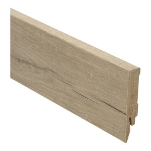 Rechte folieplint 70x14 Zachte Eik Warm Grijs