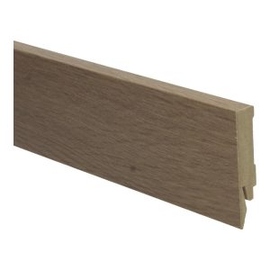 Rechte folieplint 70x14 Eiken Gerookt