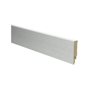 Rechte folieplint 70x14 Eiken Katoenwit