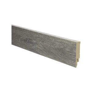 Rechte folieplint 70x14 Eiken Salmiak Grijs