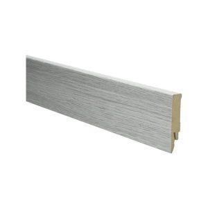 Rechte folieplint 70x14 Eiken Wit Grijs