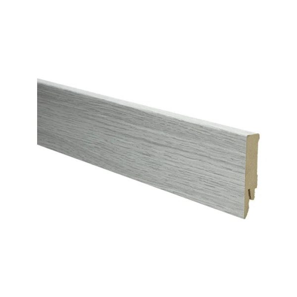 Rechte folieplint 70x14 Eiken Wit Grijs