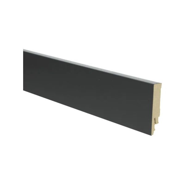 Rechte folieplint 70x14 Zwart RAL 9005