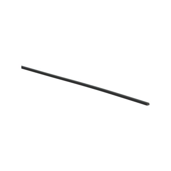 PVC Bies | Vloerbies Zwart 2,3 x 3,5 mm x 100 cm | Koker 100 st