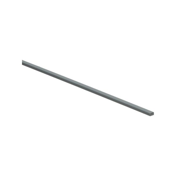 PVC Bies | Vloerbies Grijs 2,3 x 3,5 mm x 100 cm | Koker 100 st