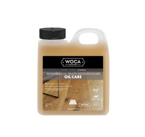 Fles WOCA Oil Care onderhoudsolie voor geoliede vloeren