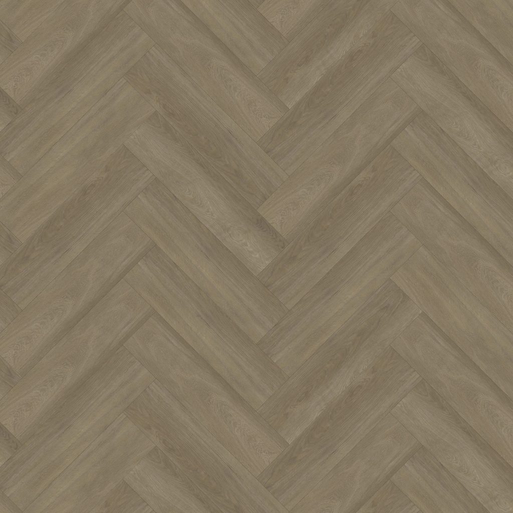 Grijze PVC-vloer in de tint Ash, met een fijne houtnerf