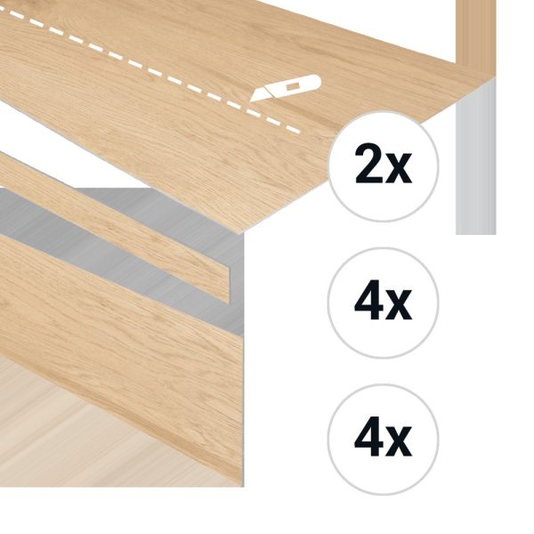 PVC traptreden set voor 4 treden | Otium Original