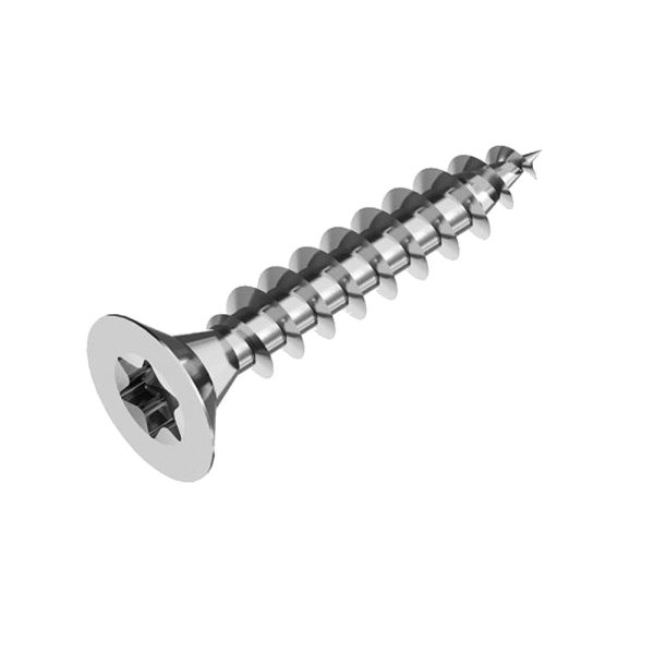 Spaanplaatschroef RVS 4 x 40 mm T20 (100 stuks) voor leuninghouders