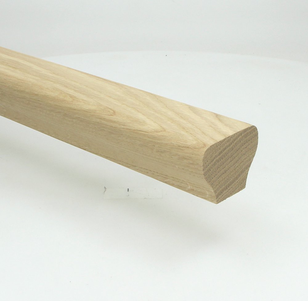 Trapleuning eiken onbehandeld modern 50×65 mm