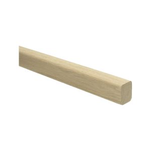 Trapleuning eiken onbehandeld plat 40x30 mm