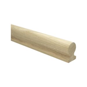 Trapleuning eiken onbehandeld sleutelgat 40x60 mm