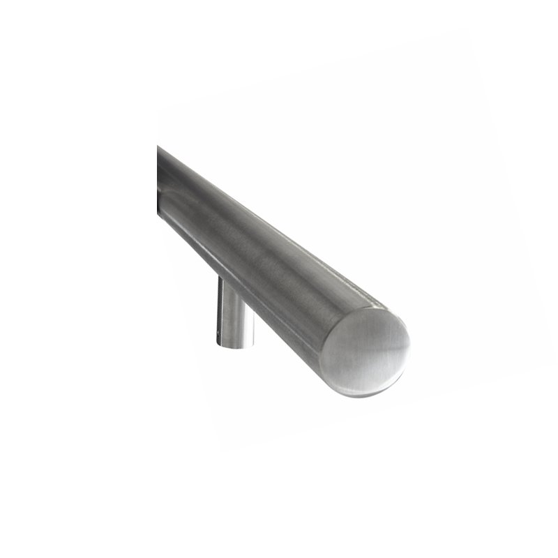 Trapleuning RVS geborsteld rond 45 mm voor blinde montage
