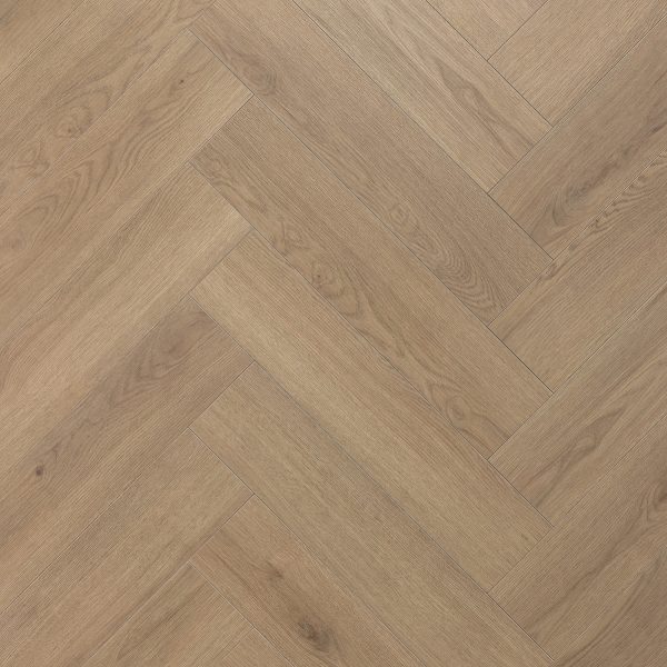 Floer Hybride Laminaat Visgraat Grijsbeige Eiken